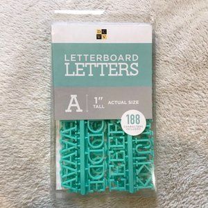 Letterboard Letters - Teal - 1in 188pack